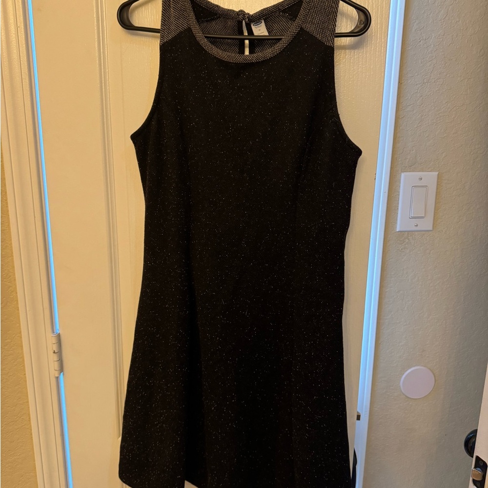 Old Navy Black Sparkle Mini Dress